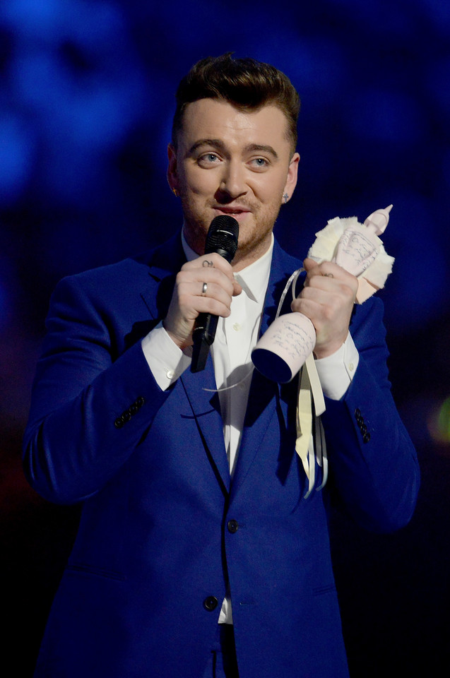 Sam Smith na BRIT Awards 2015