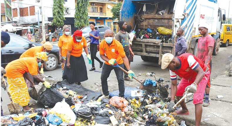 Sanitation going on in Lagos