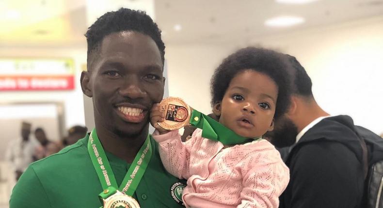 Kenneth Omeruo has welcomed another daughter (Instagram/Chioma Omeruo)