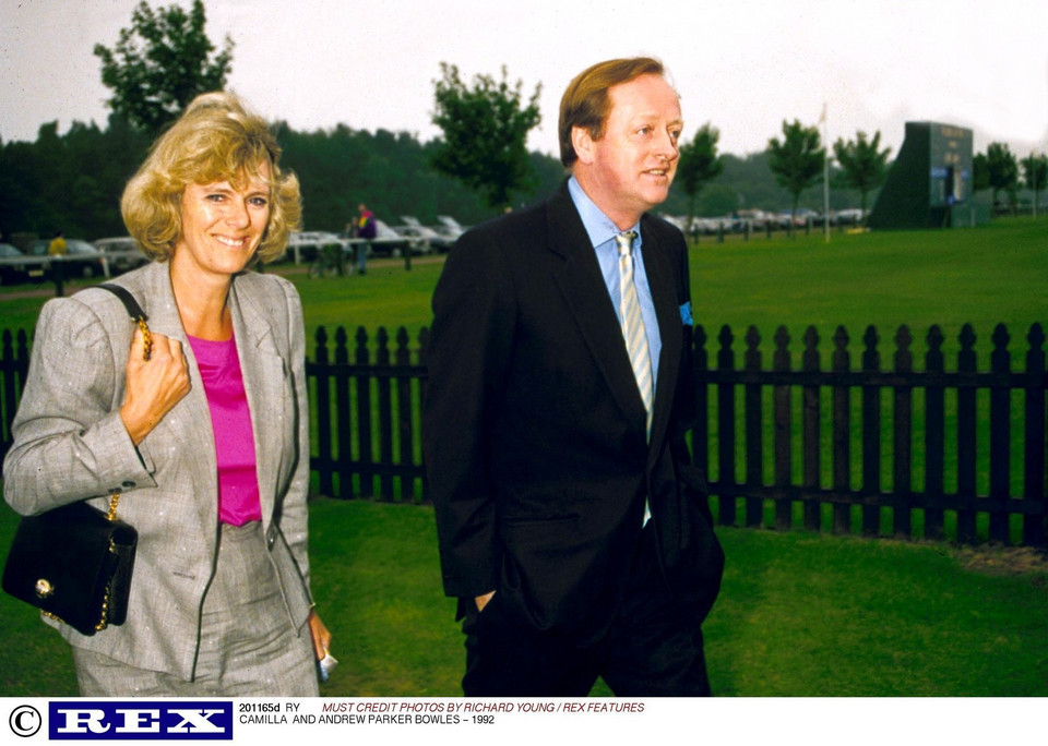 Andrew Parker Bowles i Camilla w 1992 r.
