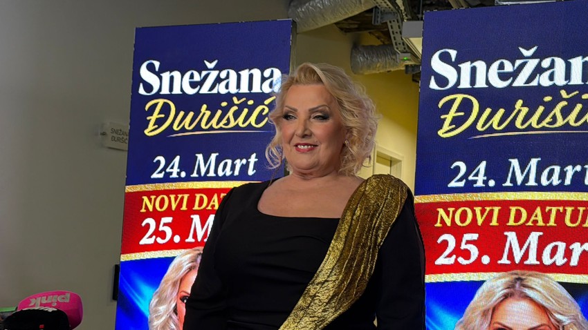 Snežana Đurišić pred koncert u Beogradu