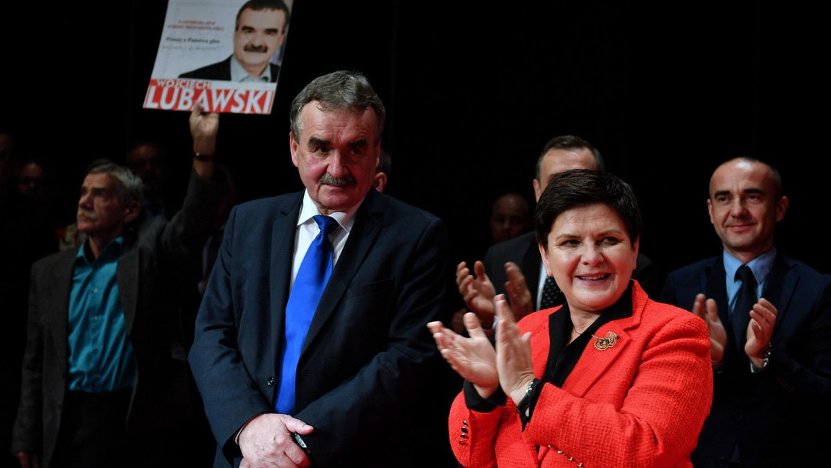 Kielce: Beata Szydło poparła Wojciecha Lubawskiego