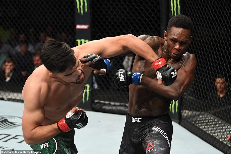 Kelvin Gastelum also knocked out Adesanya in the fourth round (Zuffa LLC vis Getty Images) 