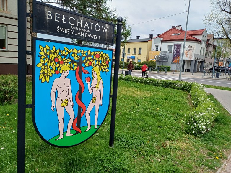 Herb Bełchatowa przed jego magistratem