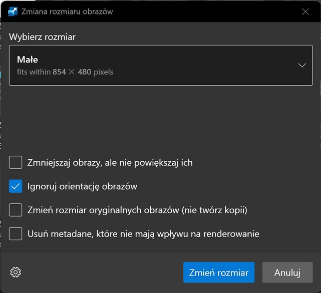 PowerToys – szybka zmiana rozmiarów plików graficznych