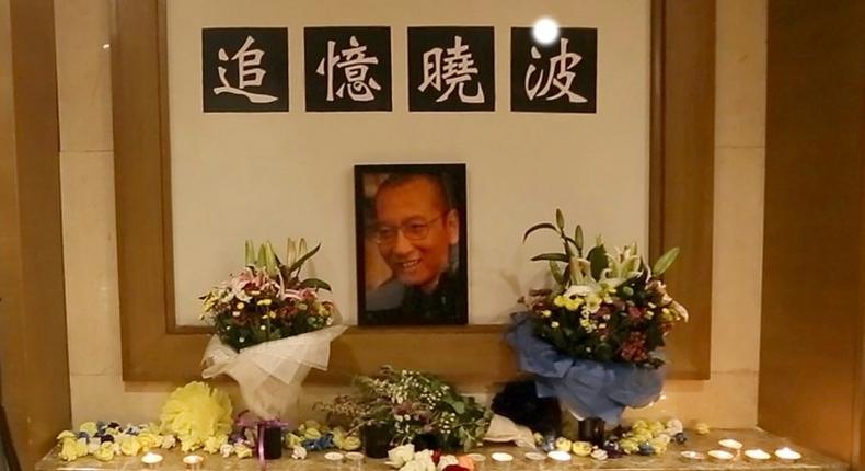 Under the shadow of heavy police surveillance, around 20 close friends of China's late Nobel laureate and dissident Liu Xiaobo have held a defiant private memorial in Beijing.