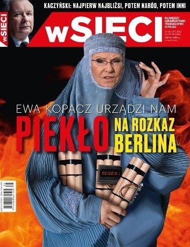 Okładka tygodnika "wSieci"