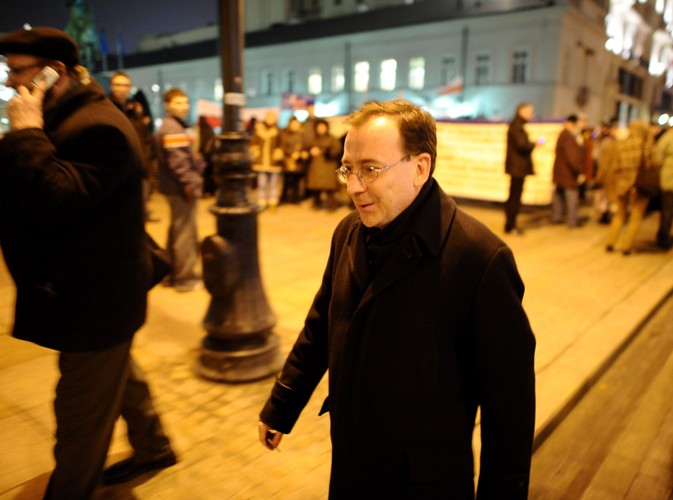 Demonstracja upamiętniająca katastrofę w Smoleńsku, 11 marca 2011 r.