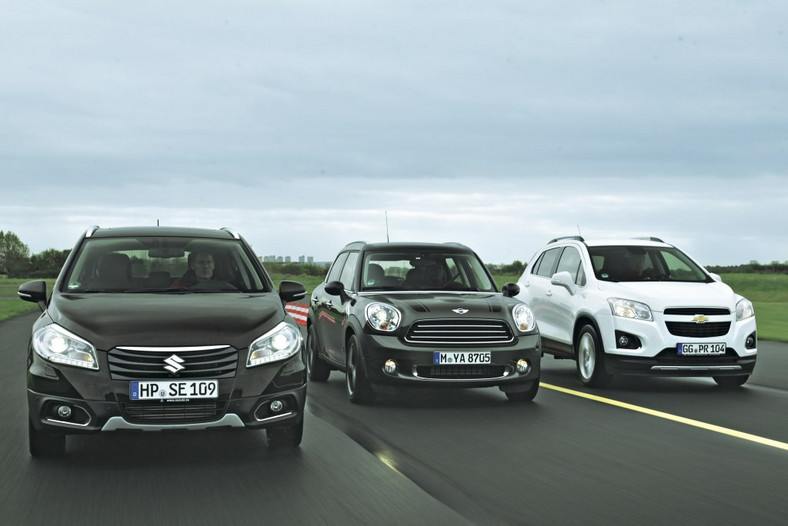 Nowe Suzuki SX4 S-Cross, Chevrolet Trax, Mini Countryman