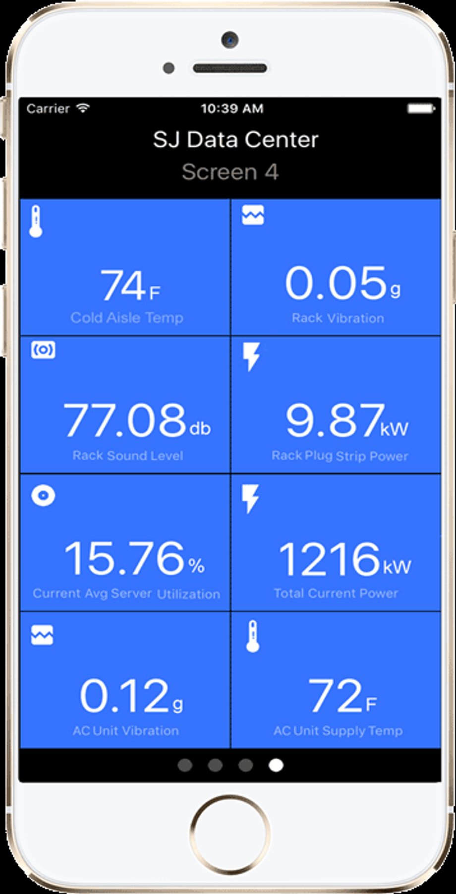 Litbit's RhythmOS running on an iPhone.