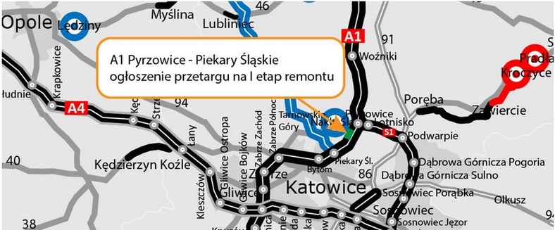 Remont autostrady A1