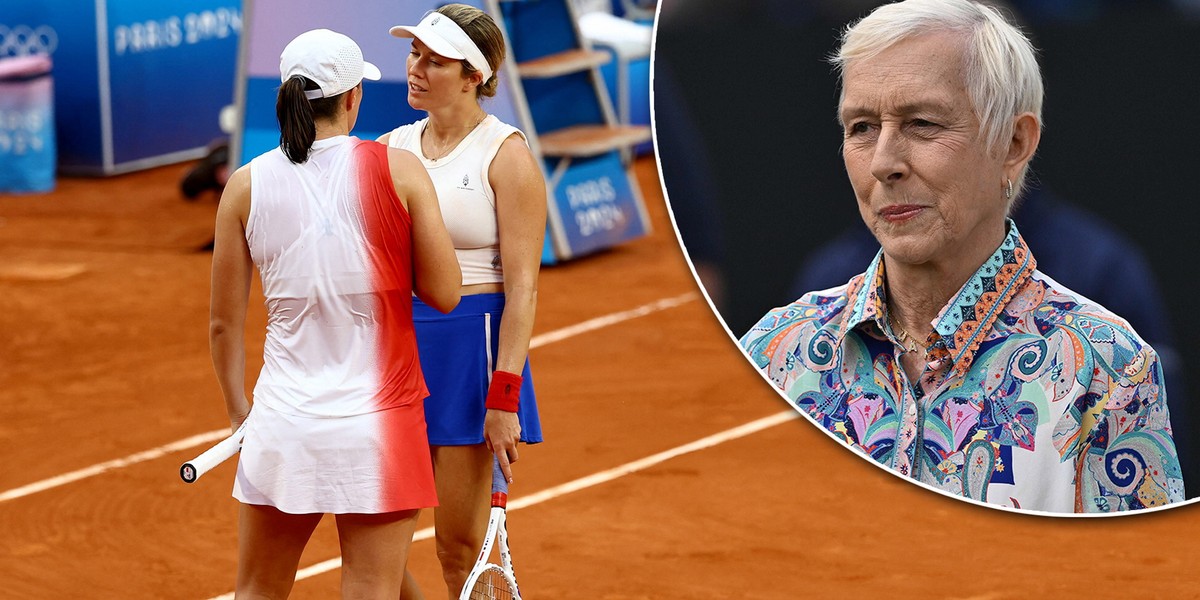 Martina Navratilova skomentował sceny z meczu Świątek z Collins.