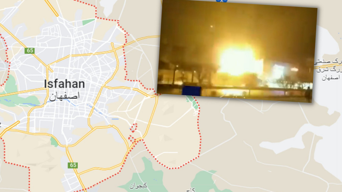 Eksplozja i pożar w irańskiej fabryce. Pokazali moment wybuchu [NAGRANIE]