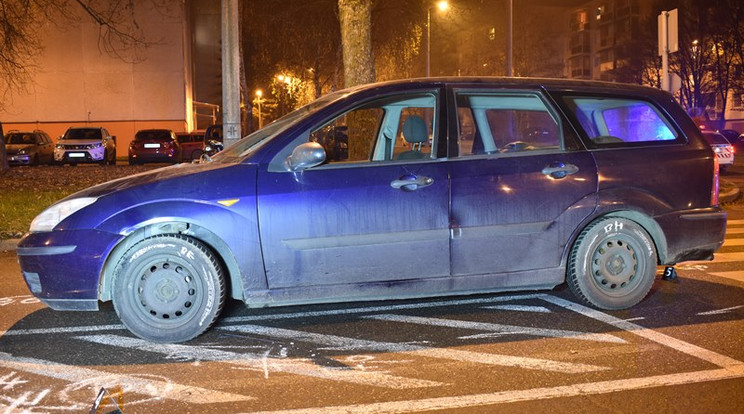 Figyelmetlenség vezetett odáig, hogy egy zebrán áthaladó gyalogost sodortak el Ózdon./ fotó: police