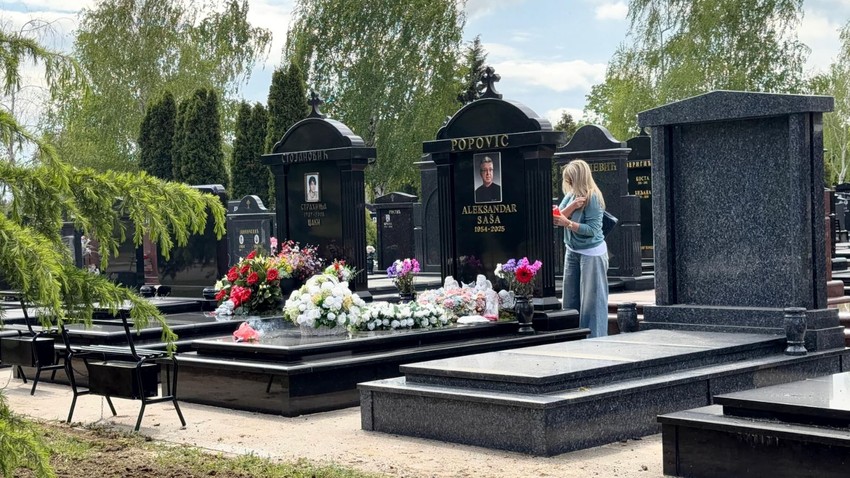 Suzana Jovanović na groblju