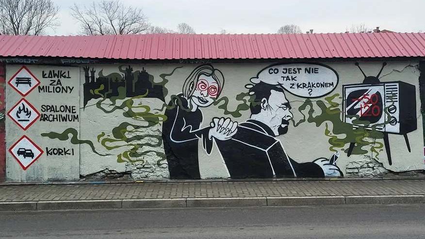 Mural przy ul. Głowackiego
