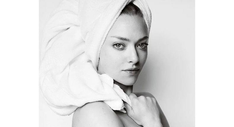 Amanda Seyfried for Mario Testino's 'Towel Series'