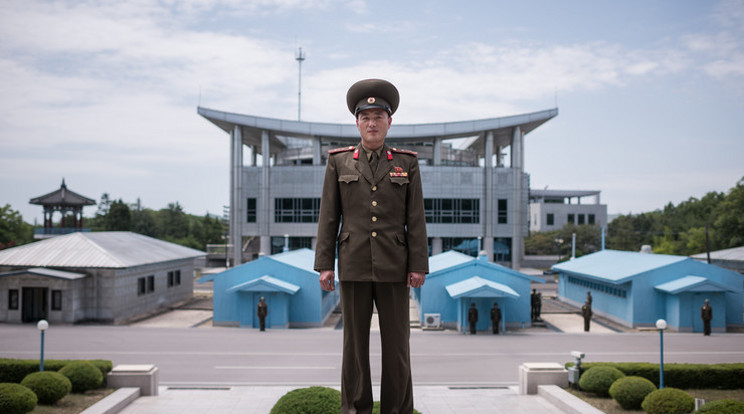 Kim hadnagy, az észak-koreai hadsereg katonája  / Képünk illusztráció: AFP