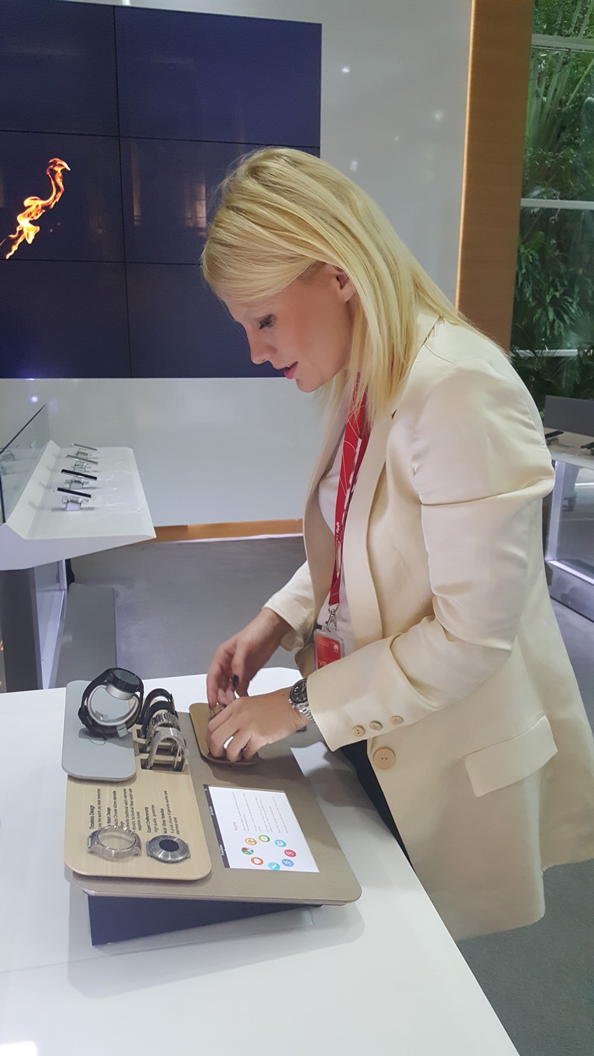 Deo portfolija izloženog u sedištu Haeveja u Šenženu