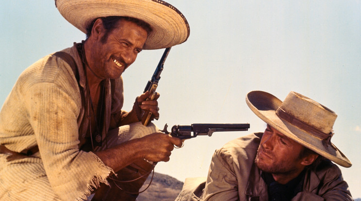 Eli Wallach és Clint Eastwood A Jó, a Rossz és a Csúf című filmben (Fotó: RAS-archív)