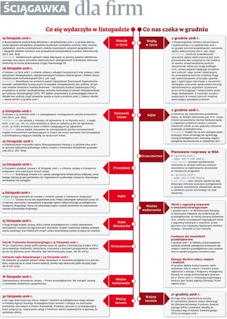 Ściągawka dla firm: Co nas czeka w grudniu