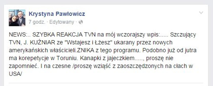 Kompromitacja prof. Pawłowicz z PiS