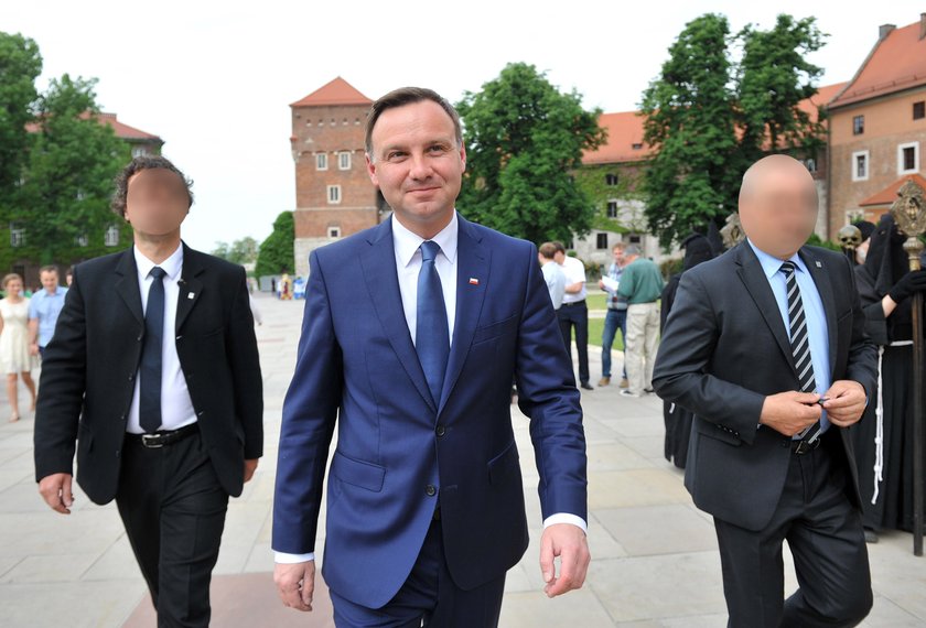 Andrzej Duda na procesji Bożego Ciała w Krakowie