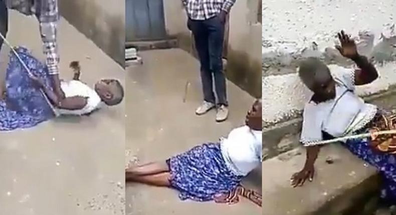 Man flogs his grandmother mercilessly after his pastor declared her a witch (Information Nigeria)