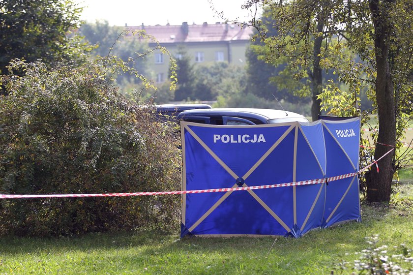 Miejsce znalezienia zwłok pod USC w Blachowni