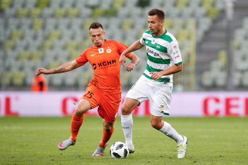 Pilka nozna. Ekstraklasa. Lechia Gdansk - Zaglebie Lubin. 22.09.2018