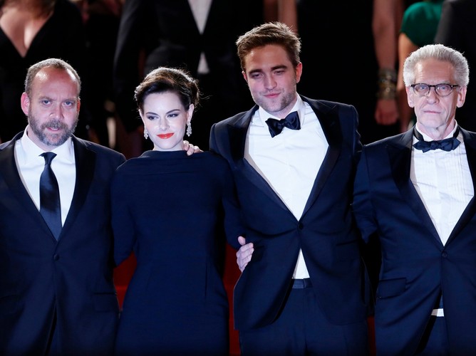 Paul Giamatti, Emily Hampshire, Robert Pattinson i David Cronenberg na premierze 'Cosmopolis' w Cannes