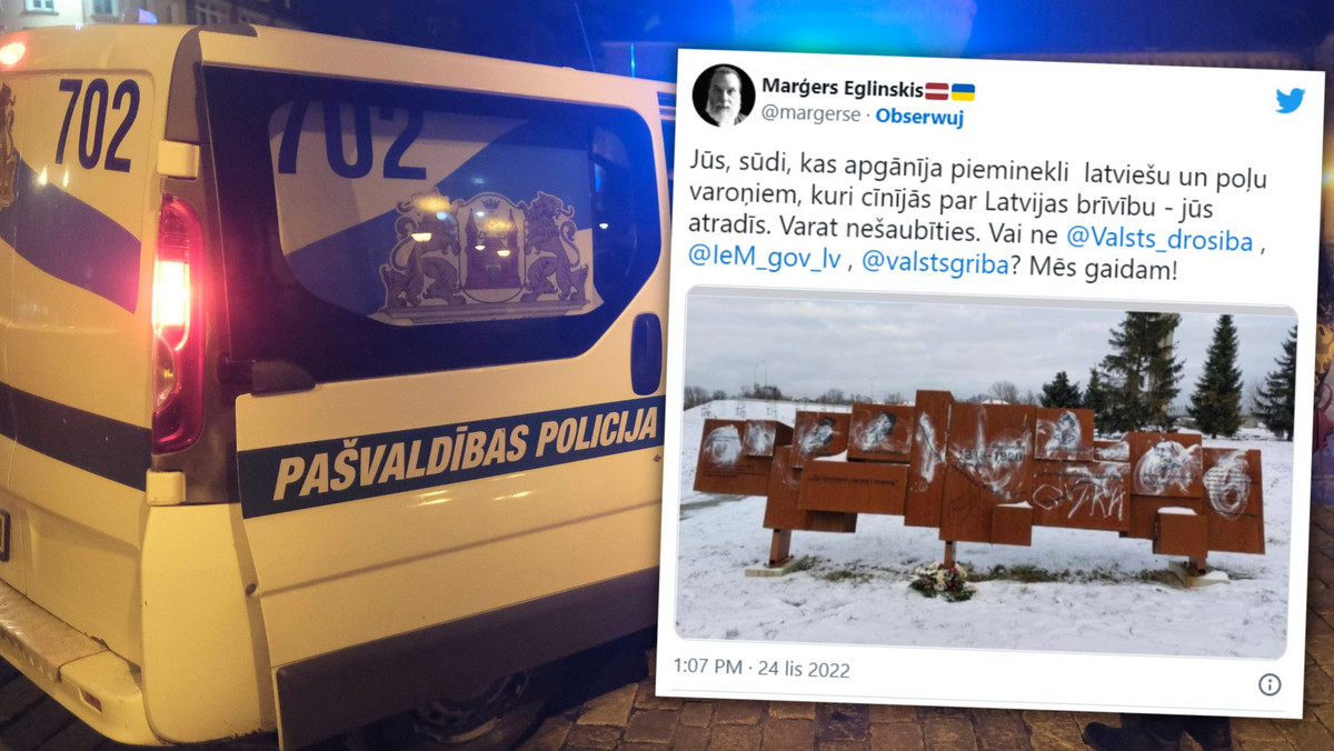 Łotwa. Wandale zbezcześcili polski pomnik w Dyneburgu