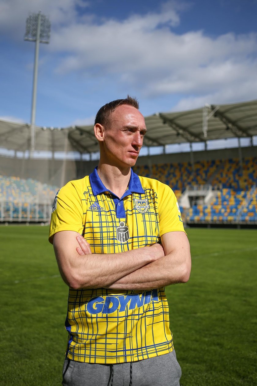 Pilka nozna. Ekstraklasa. Arka Gdynia. Adam Marciniak. 29.03.2019