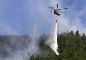 Šumski požar na zapadu Slovačke