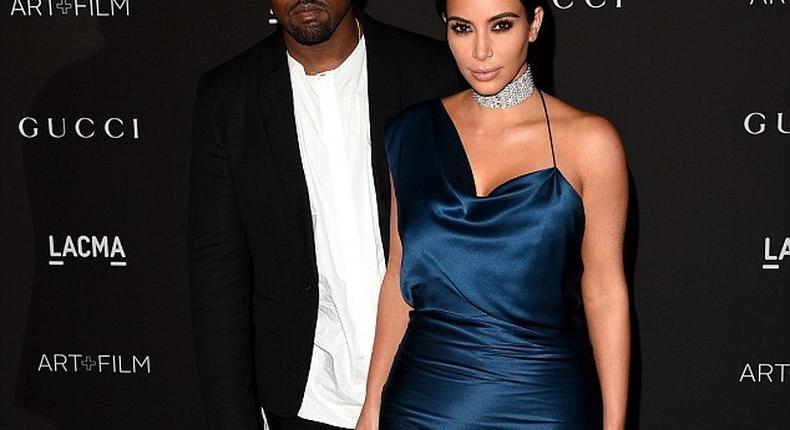 Kim Kardashian and Kanye West at LACMA