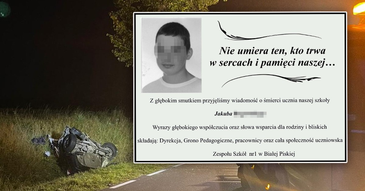 Tragedia pod Piszem. Kuba miał tylko 18 lat
