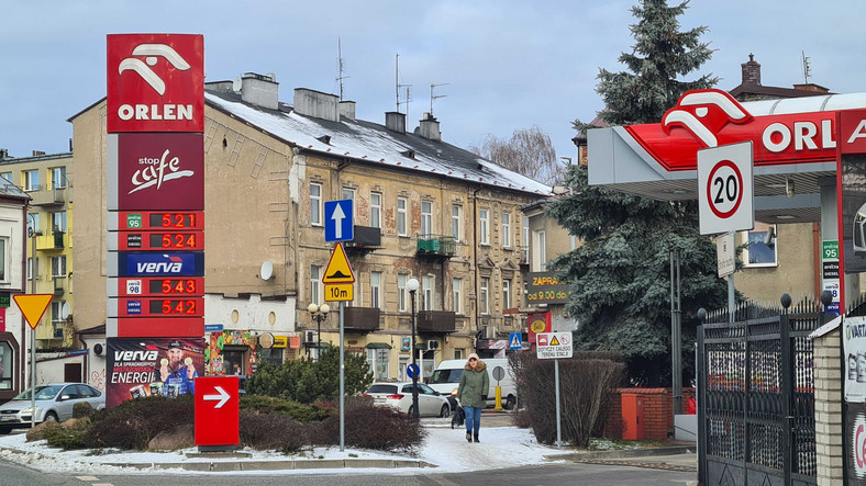 Ceny paliw na stacji benzynowej - Siedlce