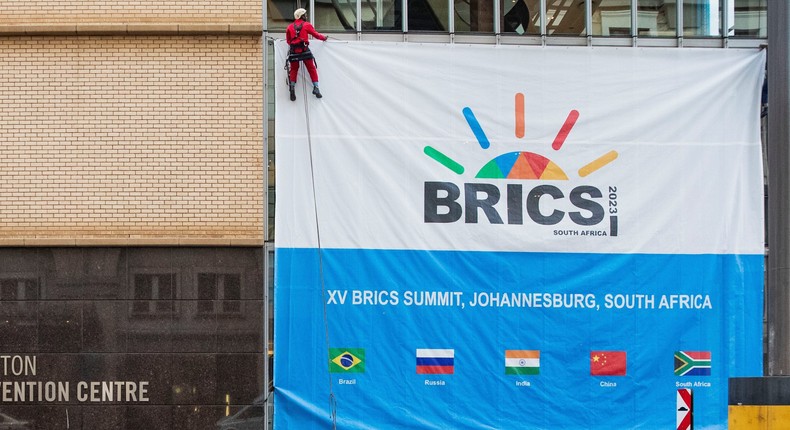 South Africa is hosting the BRICS summit this week.Zhang Yudong/Xinhua/Getty Images