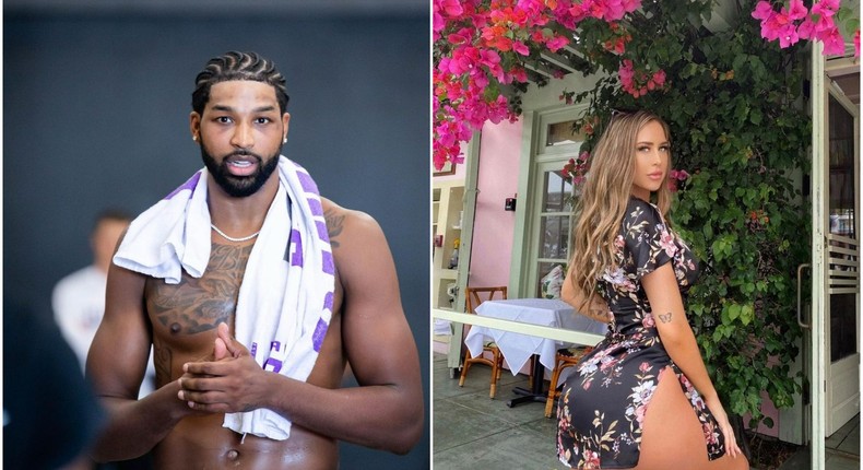 Tristan Thompson and his new baby mama Maralee Nichols [Instagram/TristanThompson]