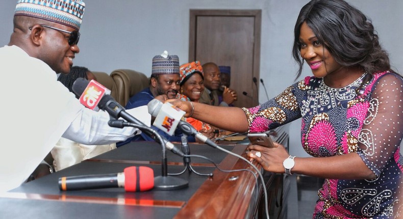 Mercy Johnson sworn in