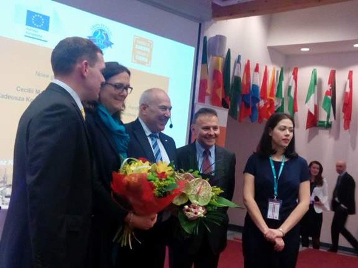 Cecilia Malmström, Tadeusz Kościński i prof. Witold Orłowski