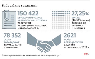 Sądy zalane sprawami