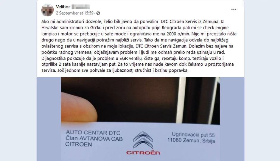 Velibor pohvalio automehaničara iz Srbije
