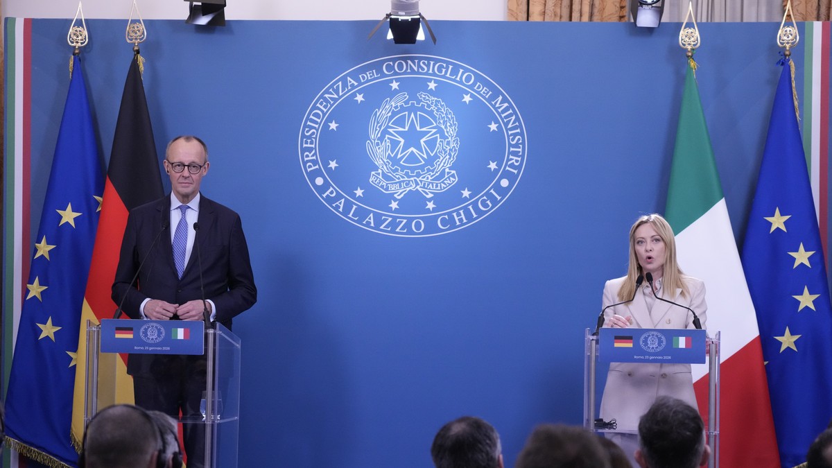 Fridrih Merc i Đorđa Meloni