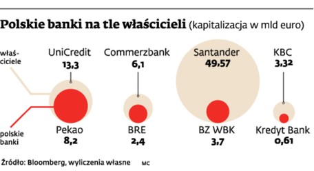 Polskie banki na tle właścicieli