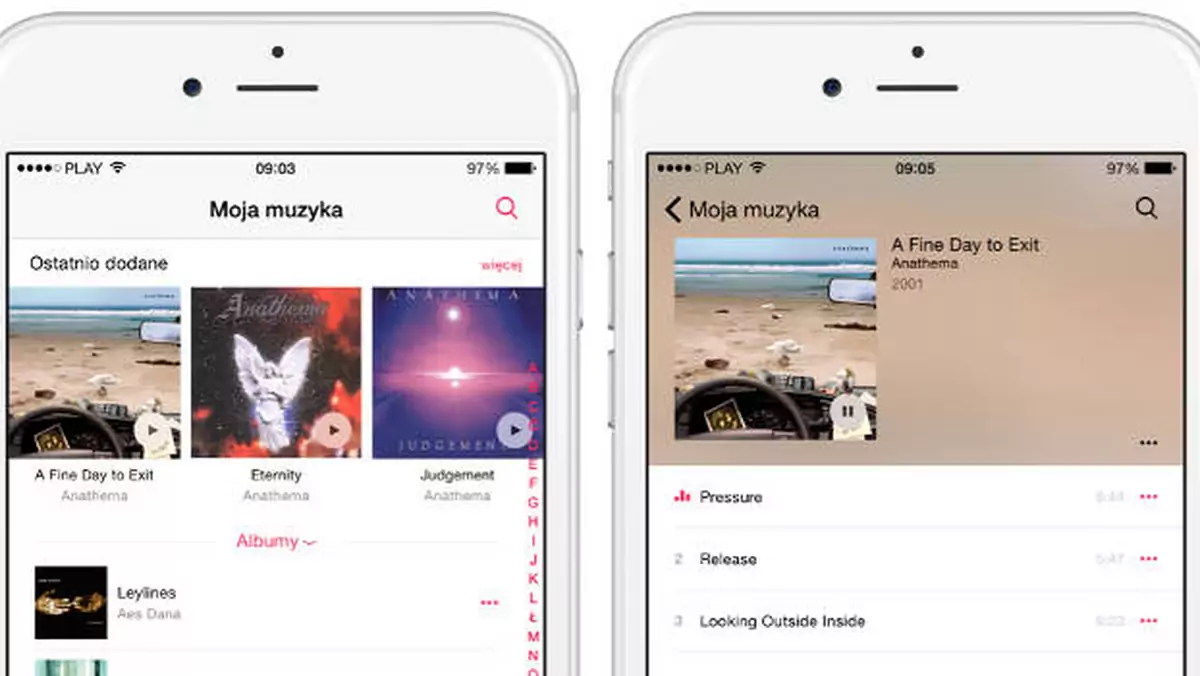 Apple odświeża aplikację Muzyka przed premierą nowej usługi do strumieniowania
