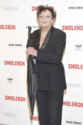 Ewa Dałkowska na premierze 'Smoleńska'