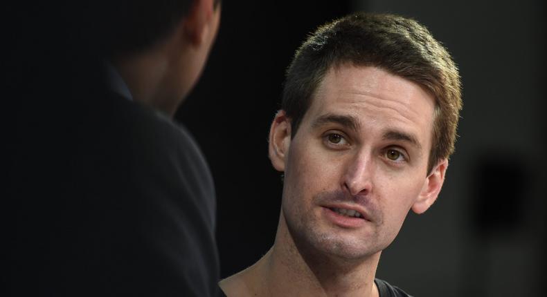 Snap CEO Evan Spiegel.Getty