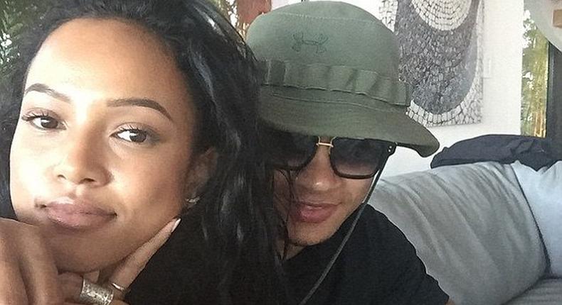 Karrueche Tran cosies up to Manchester United star, Memphis Depay in Miami