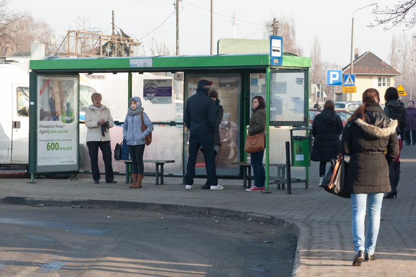 Przystanek autobusowy w Poznaniu